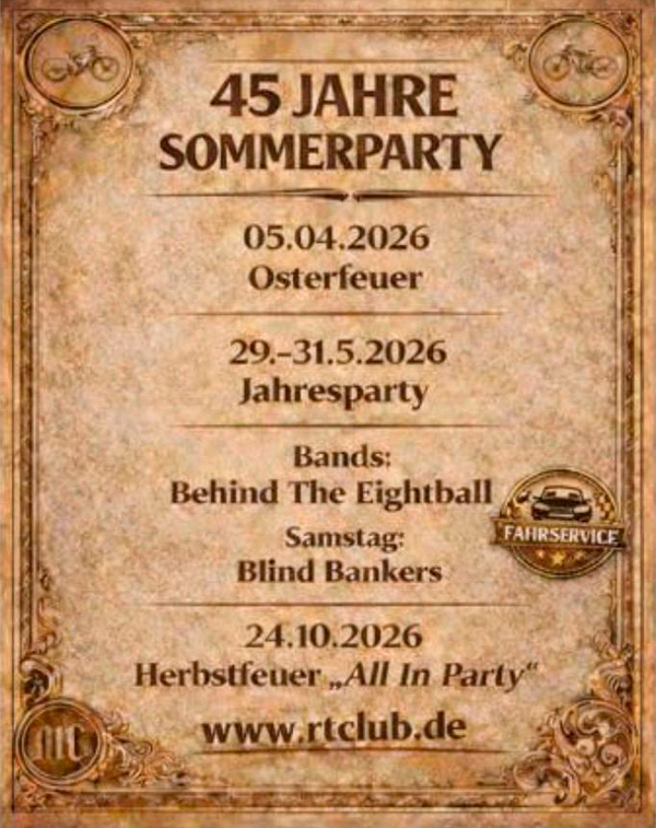 MC RT Club Parchim - 45. Jahresparty 2026